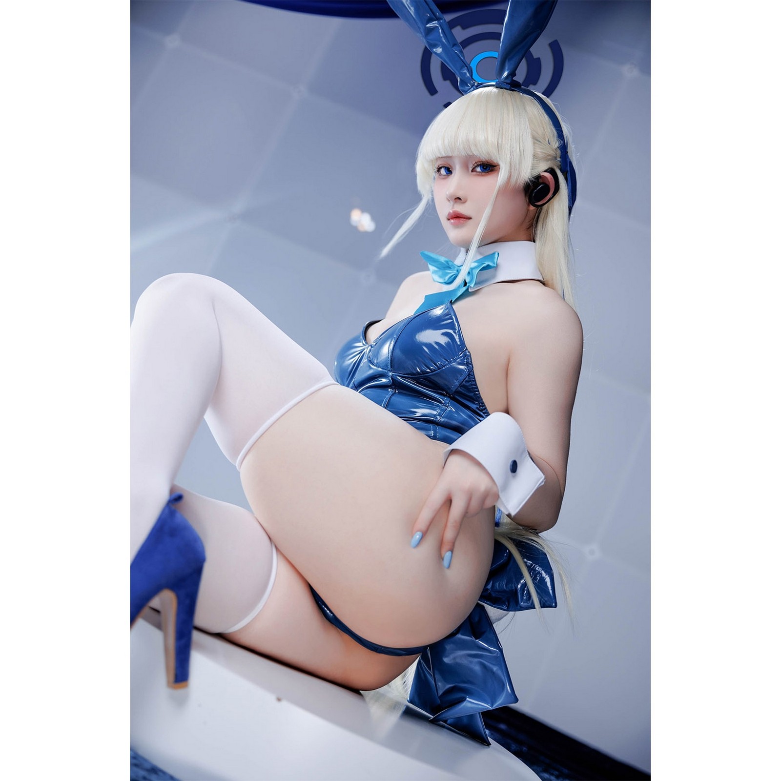屿鱼 Yuyu 蔚蓝档案 兔女郎 Cosplay 写真合集（28P｜39MB）插图3