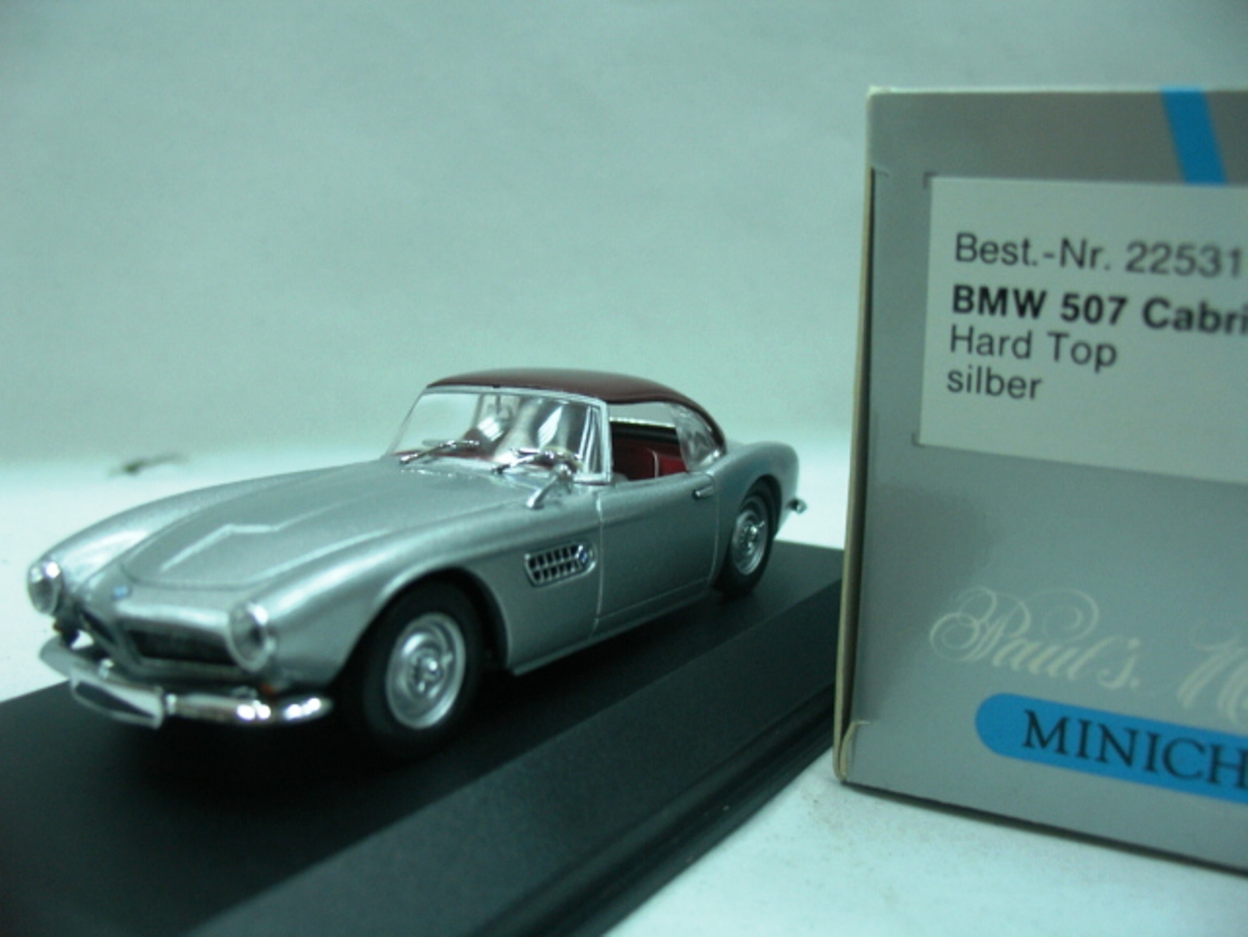 WOW EXTREMELY RARE BMW 507 3.2 V8 1956 Silver Red Hard Top 1