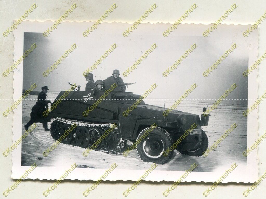Foto, Wehrmacht, Schützenpanzerwagen, Sdkfz, Nahaufnahme