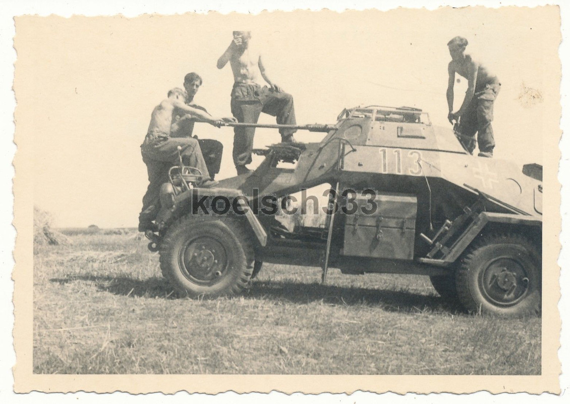 1944 Königsbrück  4 Rad Panzer Spähwagen Sd.Kfz.
