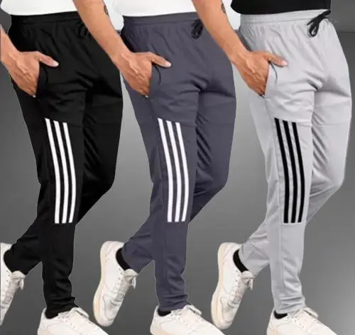 Men's Stylish Jogger Lower Track Pants for Gym Casual Wear for Men(Pack Of 3 Color 3 (R309)