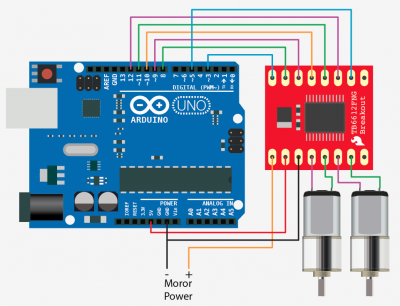 TB6612FNG Motor Driver Module Circuit Diagram
