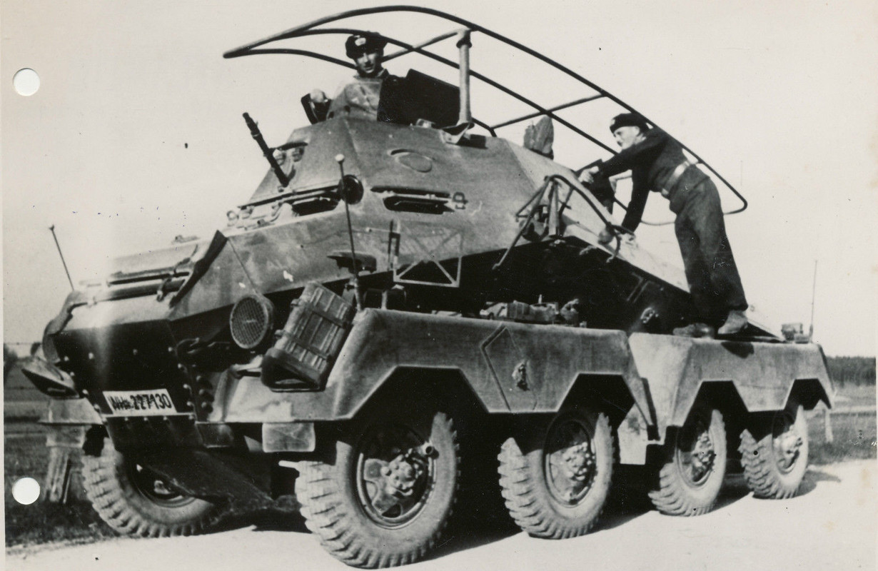 Foto 2.Wk Selt. Panzer Tank Panzermann Spähpanze