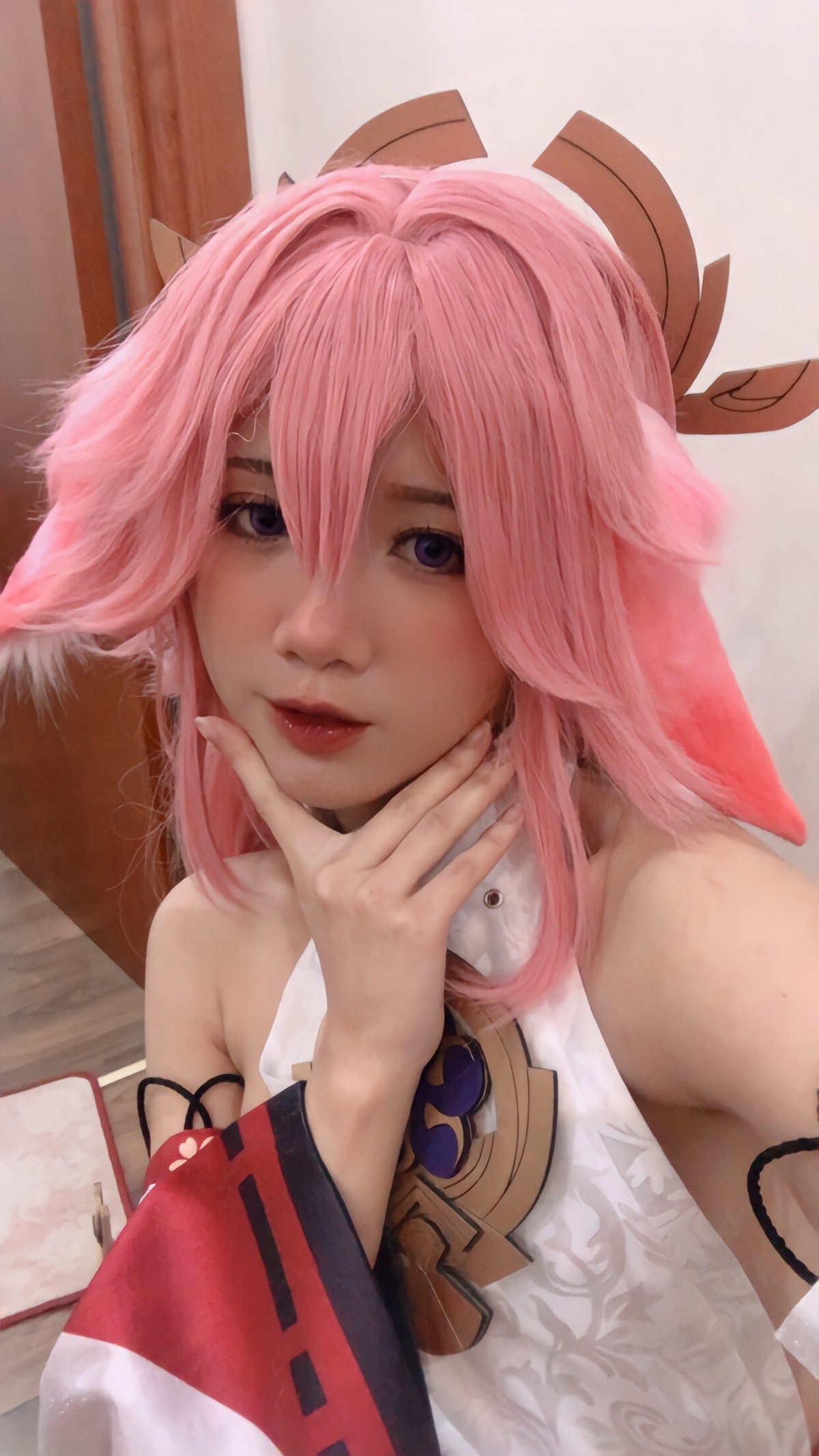 PoppaChan Yae Miko Cosplay (Genshin Impact) – 55 Photos 224MB插图7