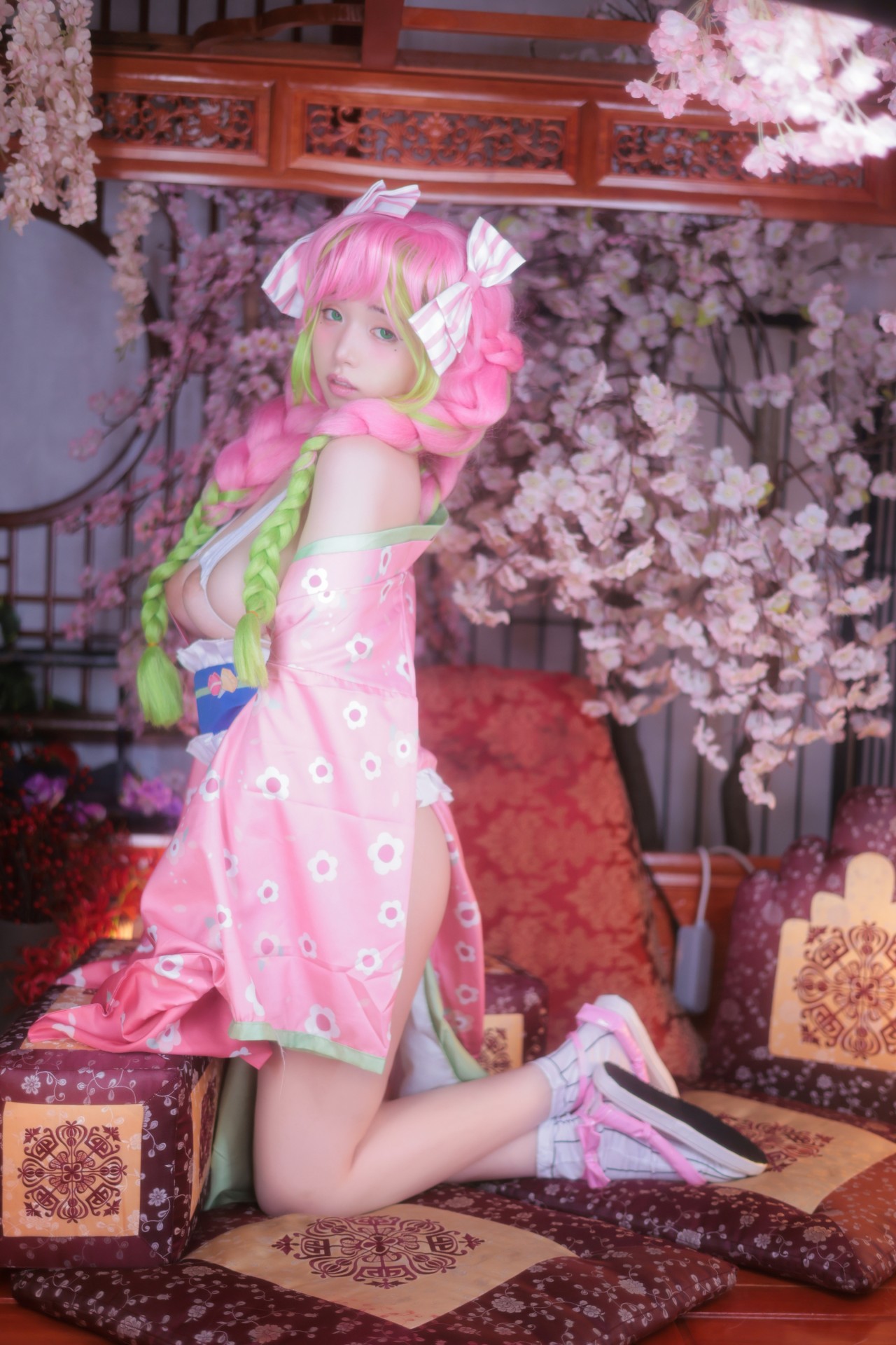 Yeon Woo (연우)，桃色心动！唯美日系场景里的梦幻COS美人插图3