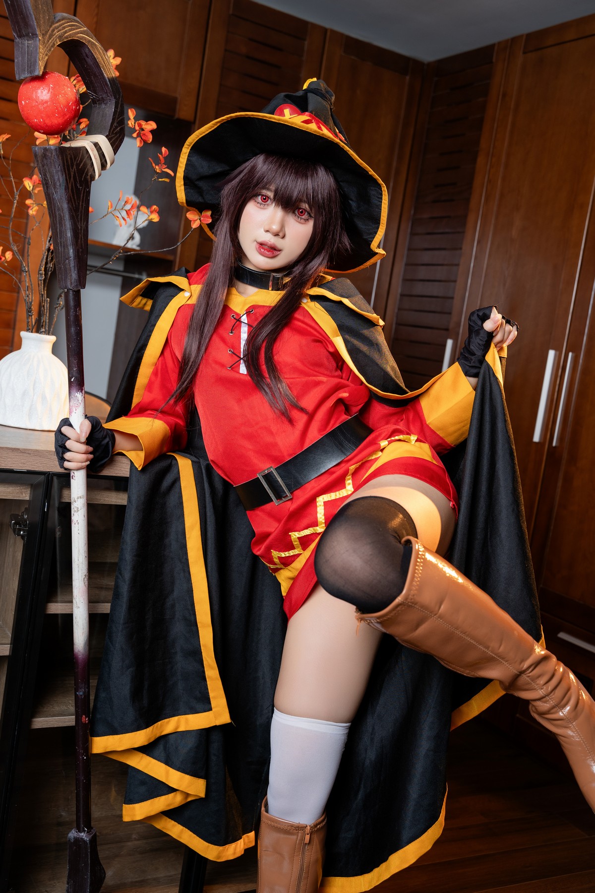 PoppaChan Megumin Cosplay (Konosuba) – 128 Photos 12 Videos 1.01GB插图5