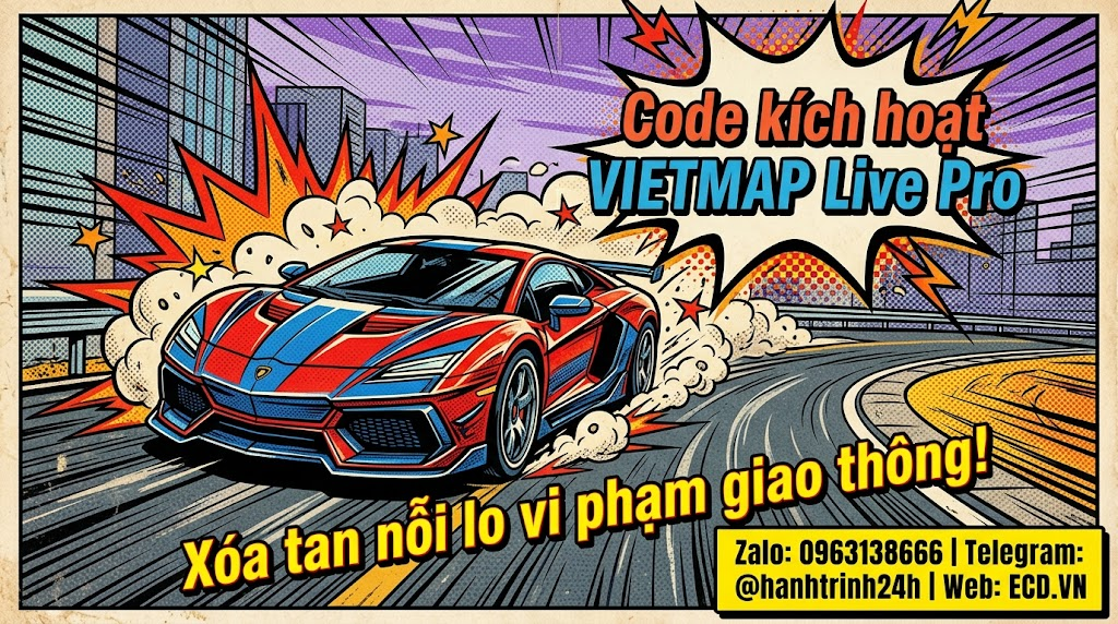 hỗ trợ kích hoạt vietmap live pro