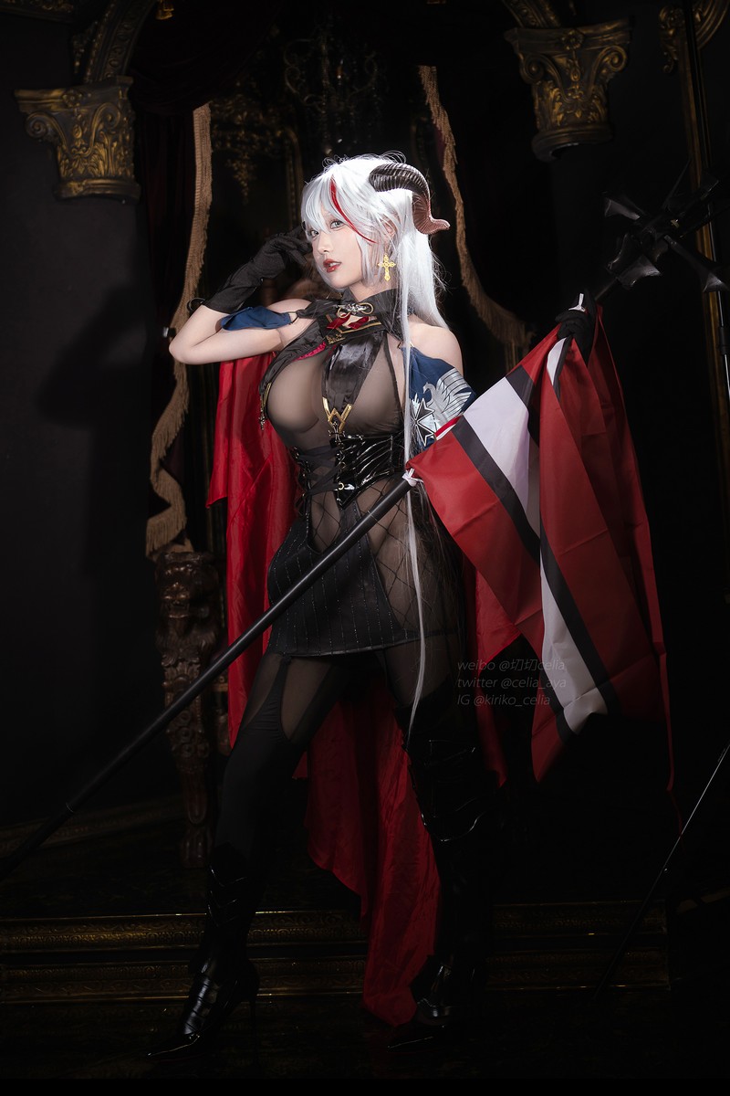 切切Celia 埃吉尔 Aegir Cosplay Azur Lane 写真 32P+2V插图7