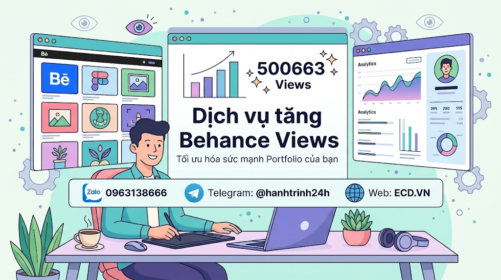 tăng behance views cao cấp dành cho designer