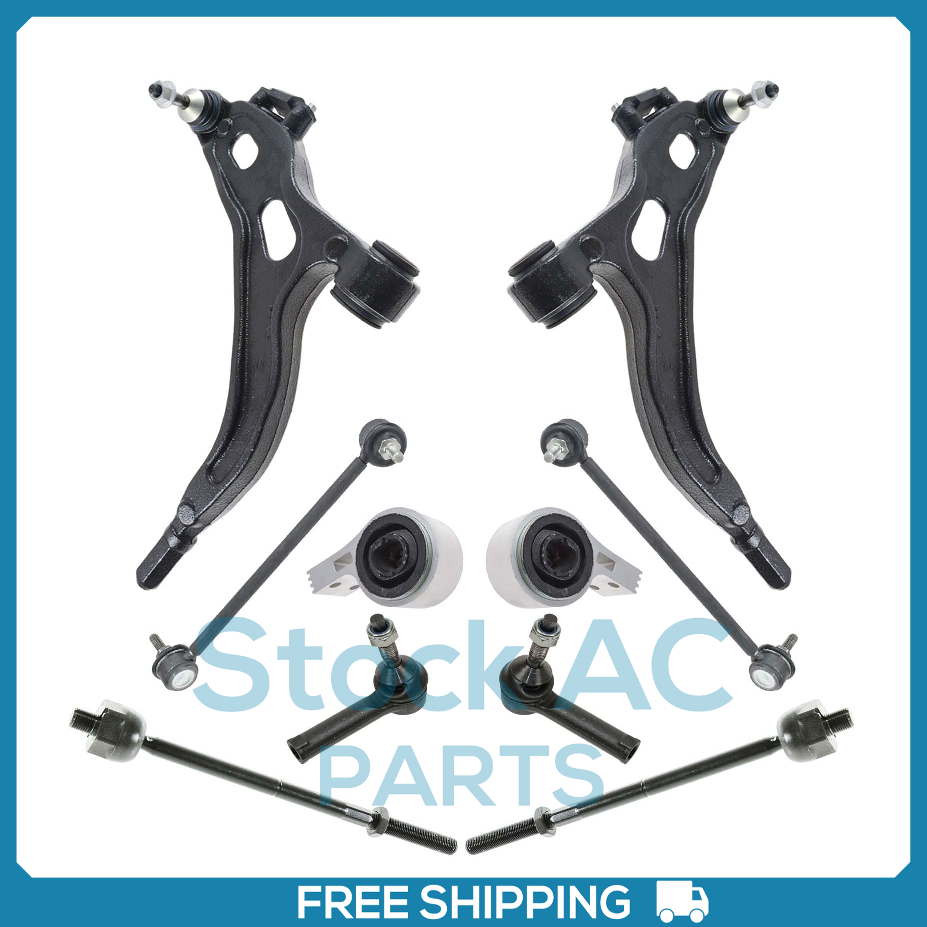 8pc Complete Front End Suspension Kit For Ford Freestyle & Five Hundred (2005-2007)