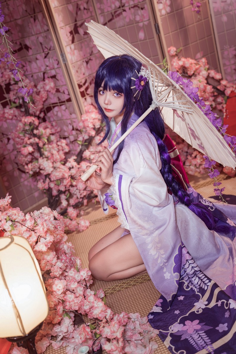 艾西Aiwest 雷电将军Cosplay写真图集 原神角色高清美图 30P (346.6M)插图4