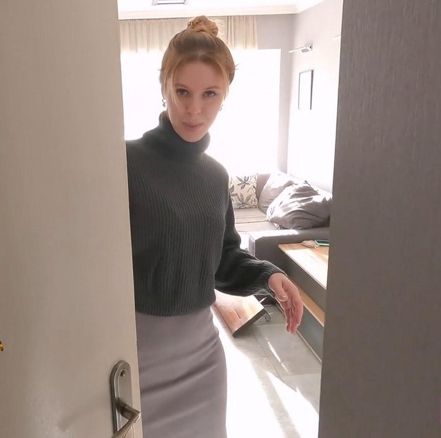 A Young Guy Knocks On His Neighbor's Door For A Visit 1