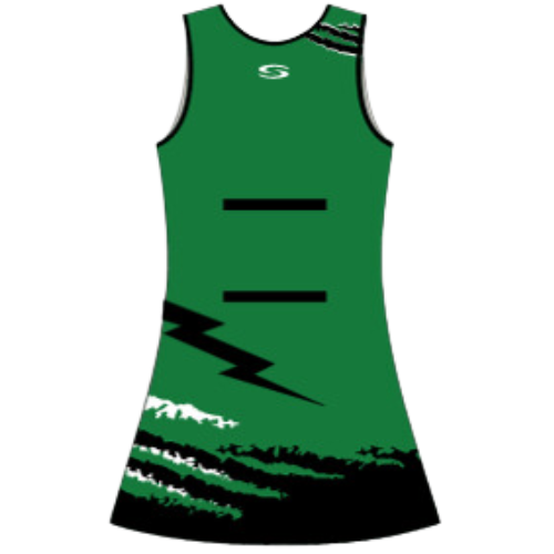 green hell dressing types SIS Stingrays Netball Dress