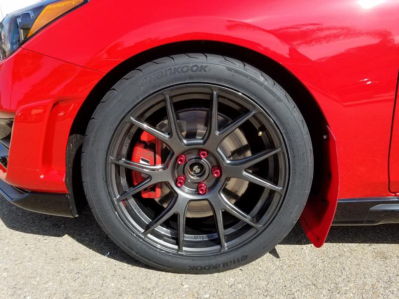 Wheels - Stock Wheels to Camber Bolts to Konig Ampliform 18x8.5 +45 ...