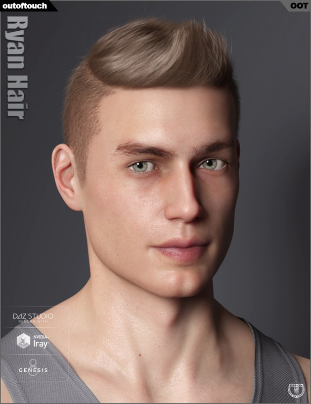 Ryan Hair for Genesis 3 and 8