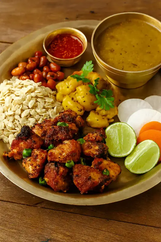 Chicken Choila Khaja Set