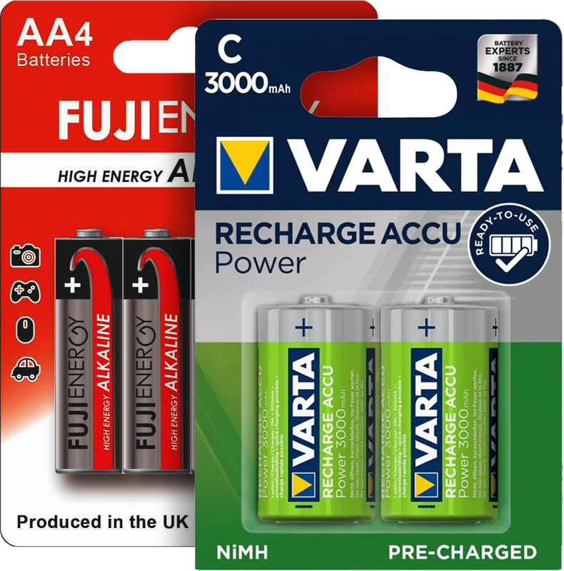 Pilhas Alcalinas LR03 e LR06