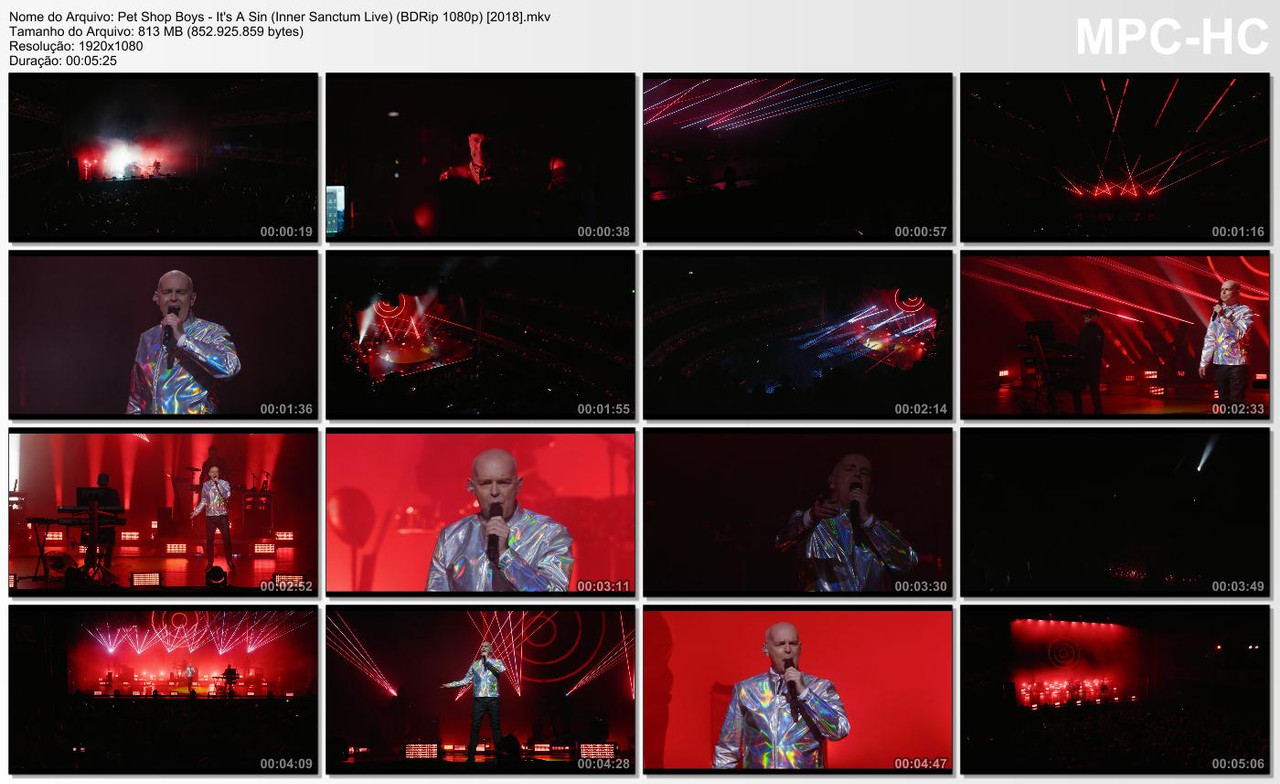 Pet Shop Boys - It's A Sin (Inner Sanctum Live) (BDRip 1080p) [2018]