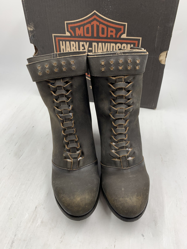 MOTOR HARLEY DAVIDSON CYCLES FOOTWEAR WOMENS SMOKE FUMEE CALKINS SZ 10