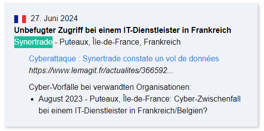 Synertrade France hacked