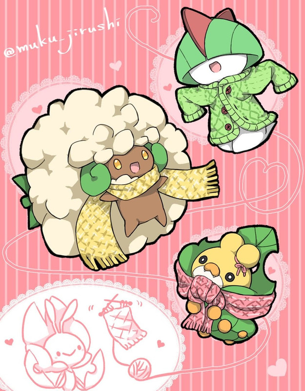 ralts-whimsicott-leavanny-and-sewaddle-p