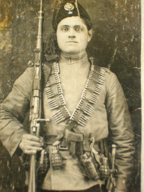 Четник Благоје Аранђеловић из околине Косјерића.Ajdačićev četnik