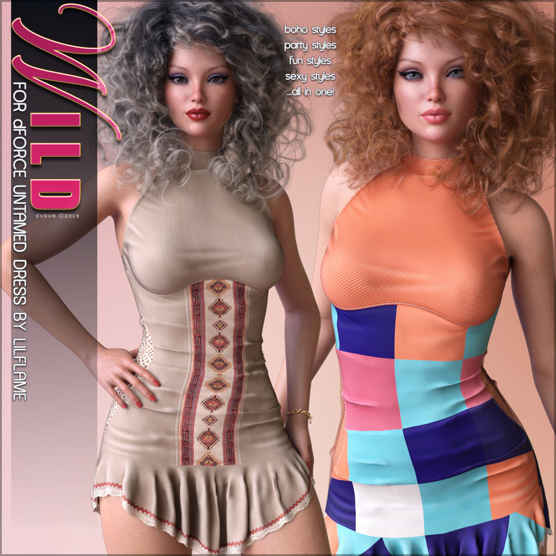 Wild for dForce Untamed Dress G8F Wild for dForce Untamed Dress G8F