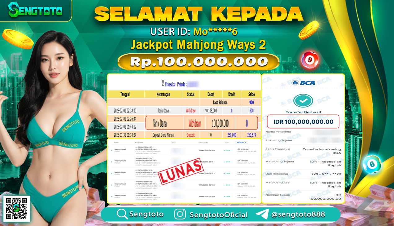 BUKTI PEMBAYARAN SLOT MAHJONG WAYS 2