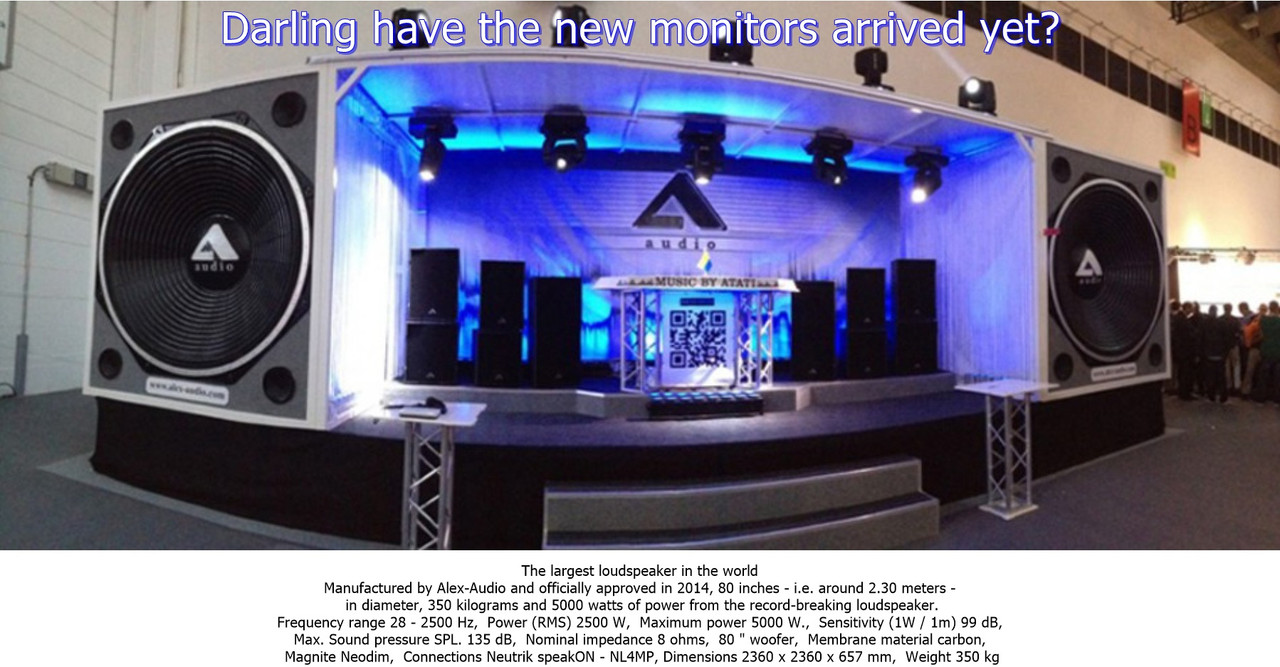 Liebling sind die neuen Abhörmonitore schon angekommen