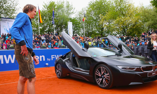 Alexander with his BMW i8