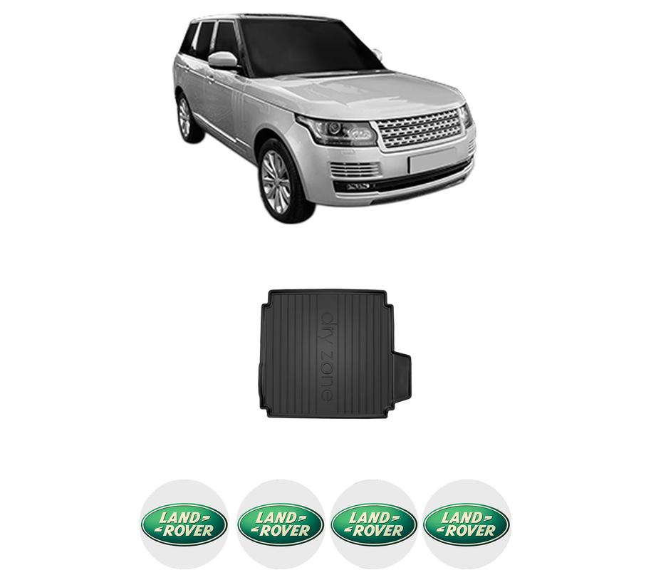 Tavita Portbagaj LAND ROVER RANGE ROVER IV (L405) din 2012-2021, Protectie Portbagaj Auto, 4x Stickere auto cu LAND ROVER