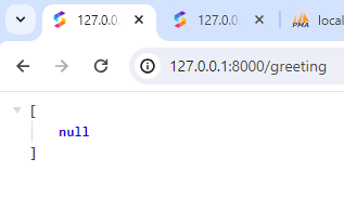 Screenshot of output