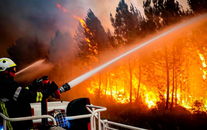 Incendios forestales obligan a evacuaciones en Francia, Portugal y España