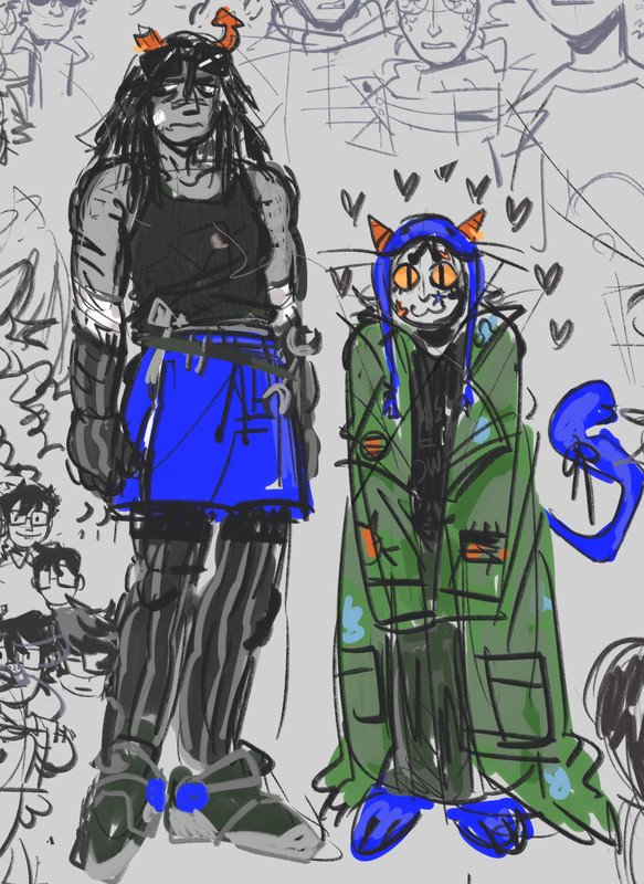 equius and nepeta kind of just standing there