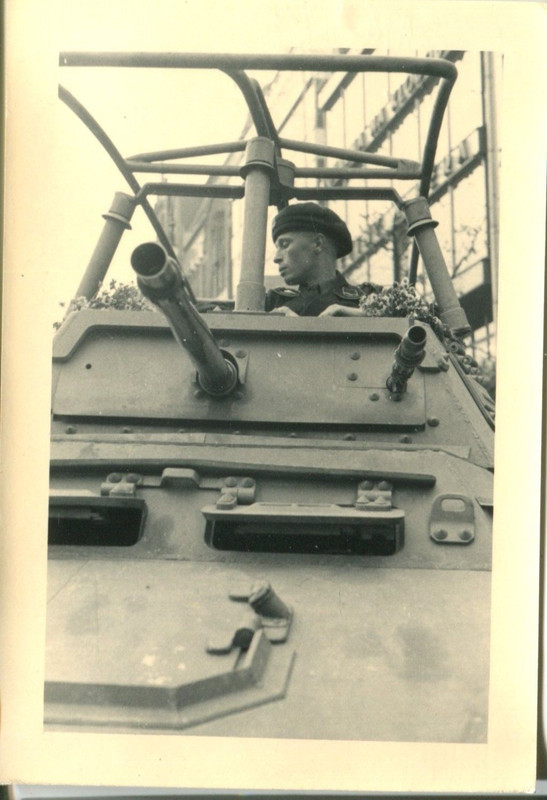 Kommandant Spähpanzer Parade auf dem Wenzelsplat