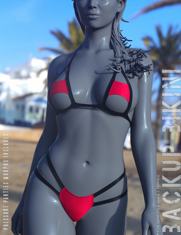 dForce Backup Bikini for Genesis 8 and 8.1 Female