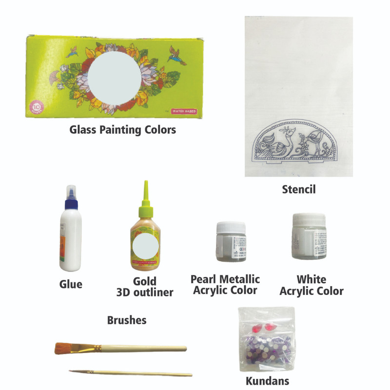 Penkraft Meenakari art Tissue Box Holder DIY Kit
