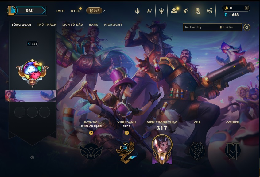 Acc LMHT # - Không Khung