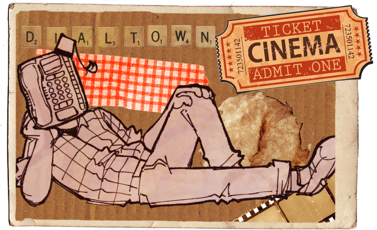 Art by irradiatedsnakes on tumblr
Text in the corner says Dialtown