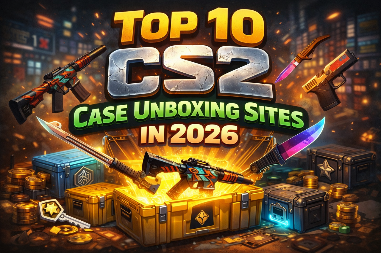 Top 10 CS2 Case Unboxing Sites in 2026 (Free Cases & Promo Codes)