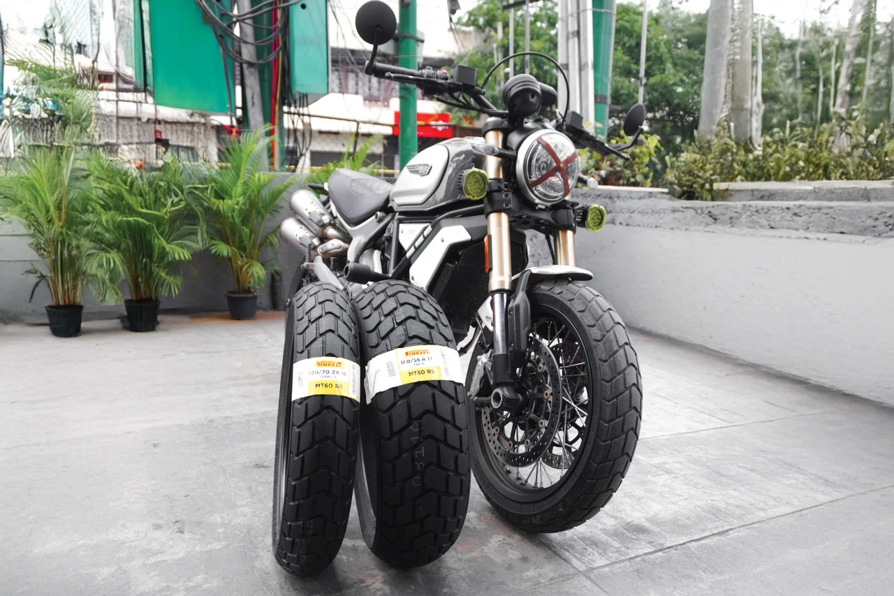 Ducati Scrambler 1100 tyre fitment context