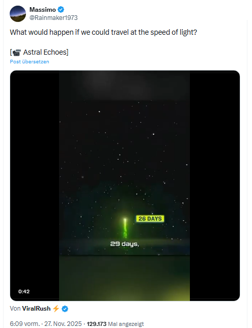 Reisen mit Lichtgeschwindigkeit