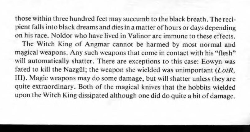 Most weapons will shatter against his spirit