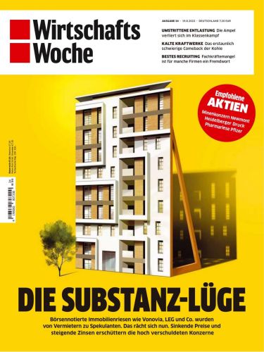 Cover: Wirtschaftswoche Magazin No 34 vom 19  August 2022