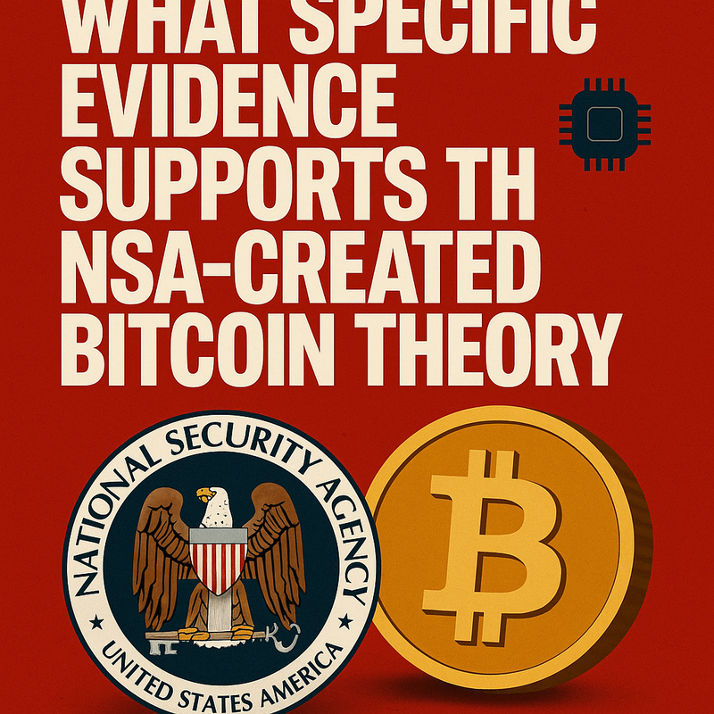 What specific evidence supports the NSA-created Bitcoin theory