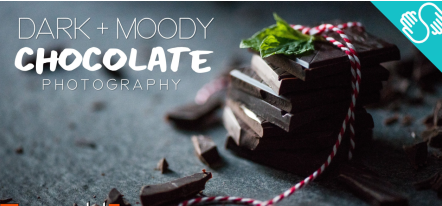 Dark and Moody Chocolate Photography: DIY Natural Light Studio