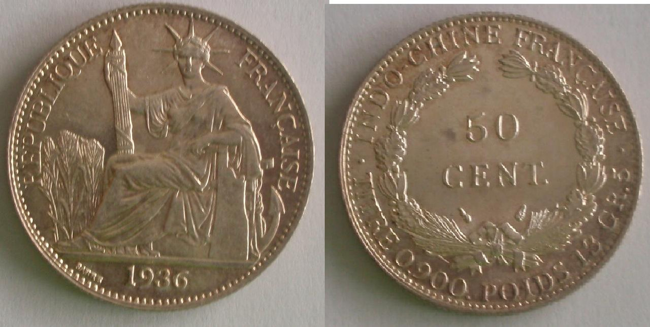 50 Céntimos de piastra. Indochina. 1936  0-50-cent-PIASTRA-1936