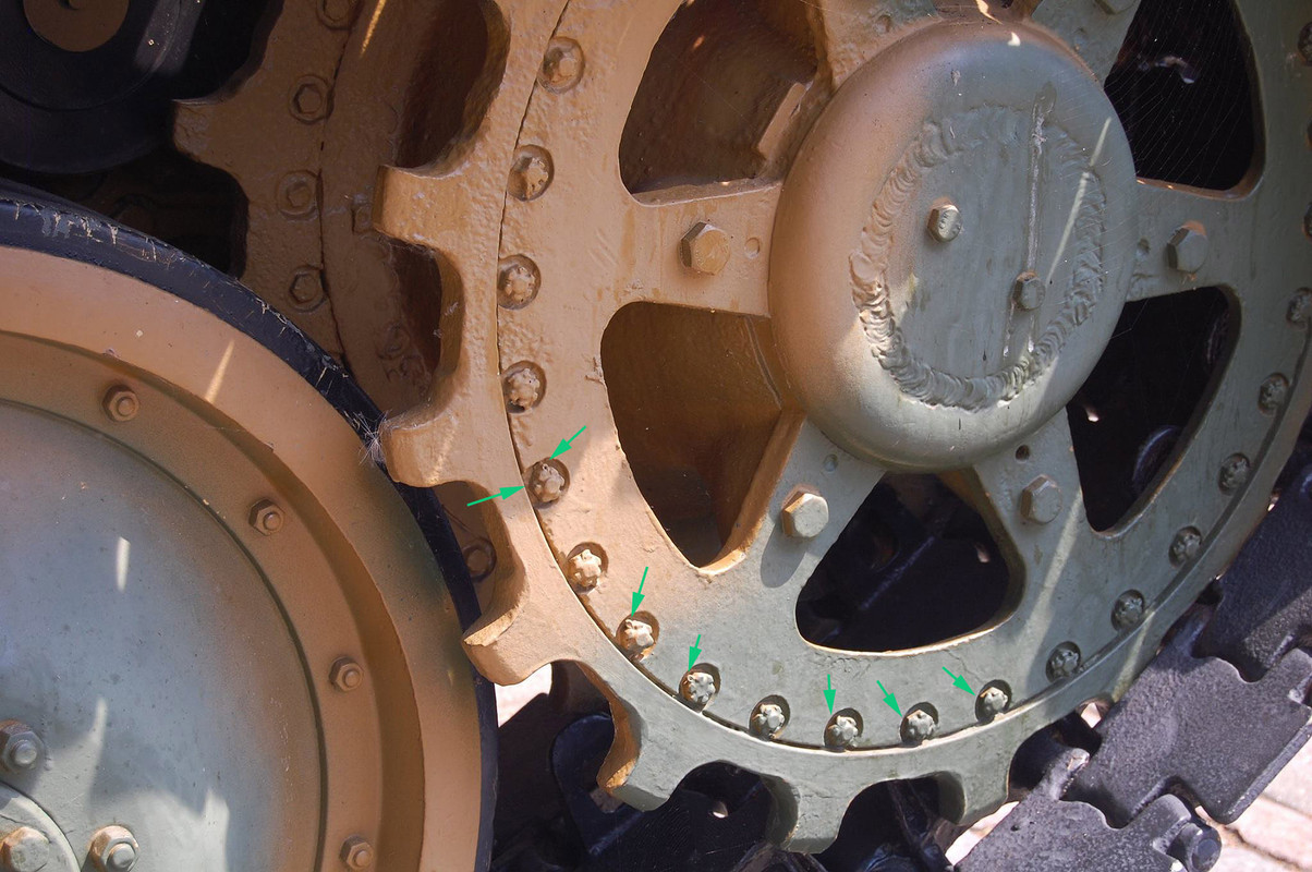 5 корончатые гайки