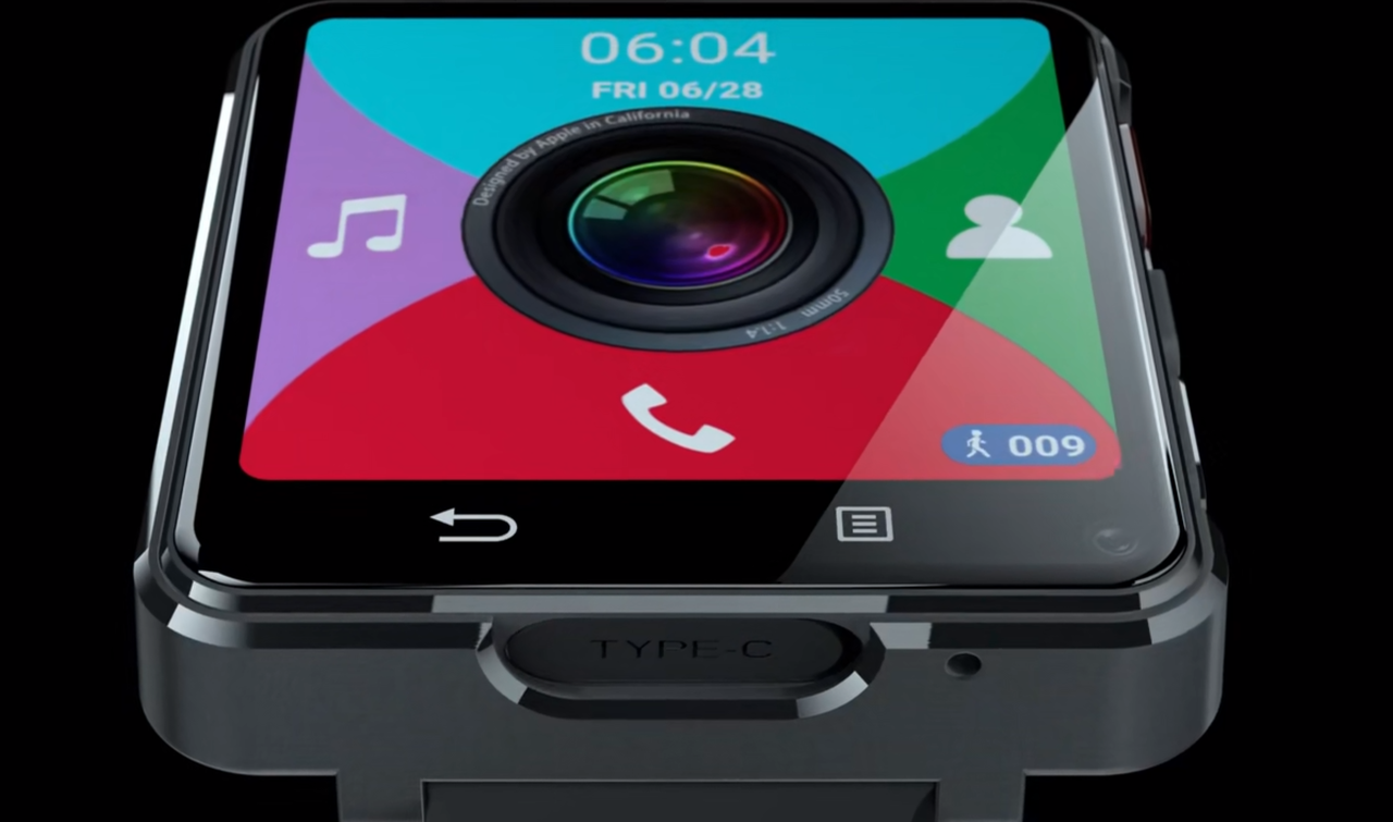Montre connectée Rainbuvvy DM100 4G LTE, Android 7.1, 3 Go de RAM, 32