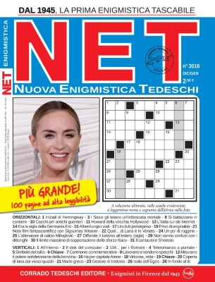 Nuova Enigmistica Tascabile N.3016 - Dicembre 2024 - Gennaio 2025